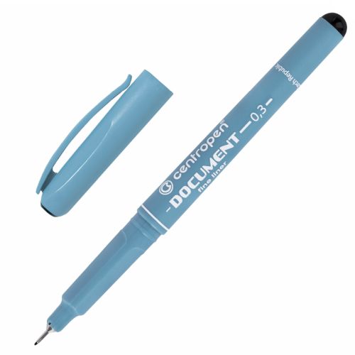Ручка капиллярная чёрная 0,3mm CENTROPEN "Document" 2 2631 0102