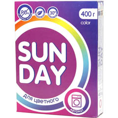 Средство для стирки порошок SUNDAY color автомат 400гр
