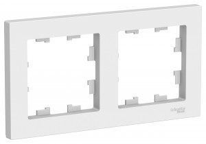 Рамка 2-ная белый AtlasDesign  Schneider Electric ATN000102