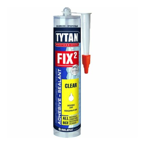 Клей-герметик TYTAN Professional Fix² прозрачный 290 мл (картридж)