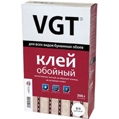 Клей обойный VGT для бумажных обоев 300гр