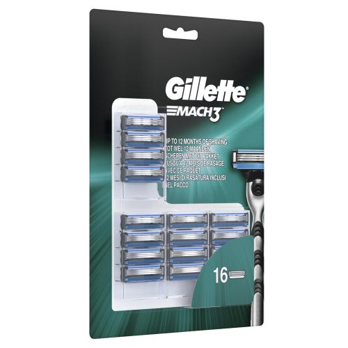 Кассеты сменные Gillette Mach3 16 шт картон 90825069