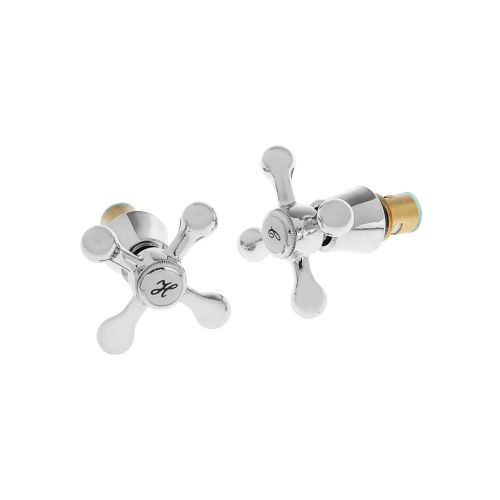 Кран-букса керамика  1/2" с маховиком  крест. LEDEME LH08-2 (ПАРА)