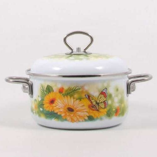 Кастрюля эмаль с ободком 2,0л 1810 АП4/6Д GOLDEN AUTUMN ELROS