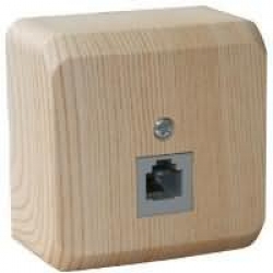 Розетка TF СУ Этюд TELA-001D сосна Schneider Electric