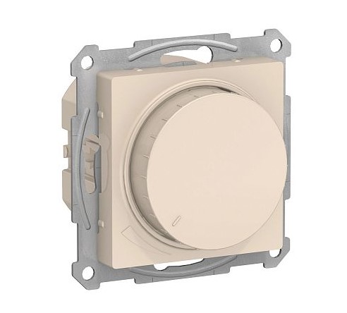 Механизм светорегулятора, поворотно-нажимной 400W LED, RC, AtlasDesign Бежевый ATN000223