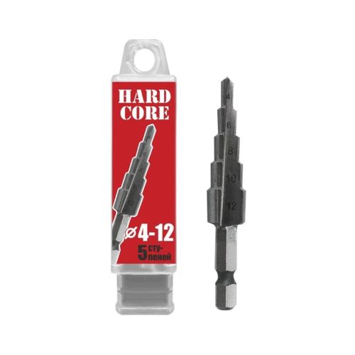 Сверло по металлу ступенчатое 4-12 мм Hardcore 142412