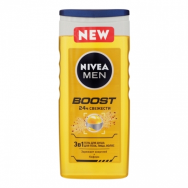 Средство Гель для душа Nivea Men Boost 3 в 1 500 мл