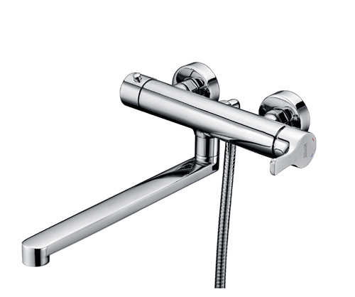 Смеситель для ванны Wasser Kraft Berkel 4802L с длинным поворотным изливом 318 мм, хром