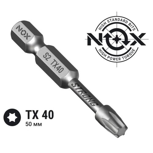 Бита насадка TORX T40х50, торсионная NOX STRONG 339405