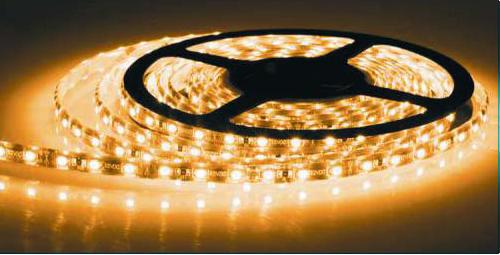 Лента  светодиодная SMD 3528 12V 4.8 Вт/м. (60 LED/1м) теплая белая IP20