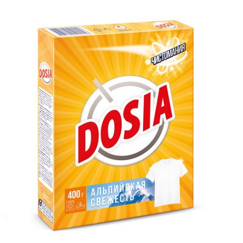 Средство для стирки порошок DOSIA альпийская свежесть автомат 400 гр