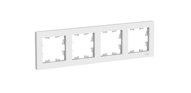 Рамка 4-ная белый AtlasDesign Schneider Electric ATN000104