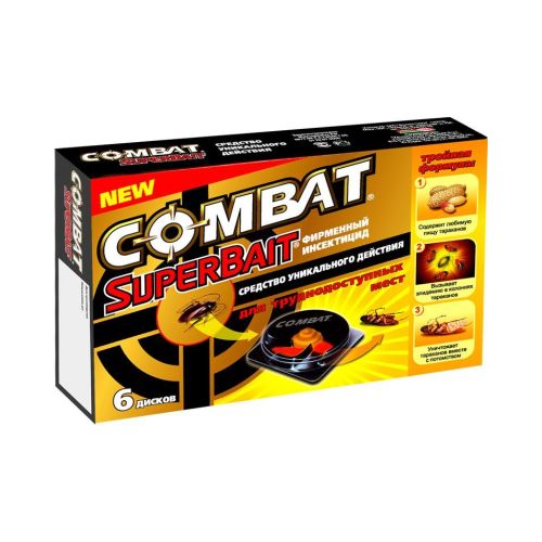 Ловушки тараканов "Combat Super Bait", Henkel (6 шт)