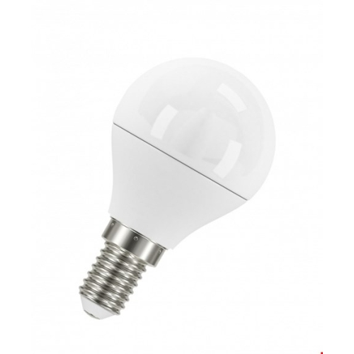 Лампа светодиодная шар Е14 6,5Вт 220В 4000К холодная, матовая OSRAM
