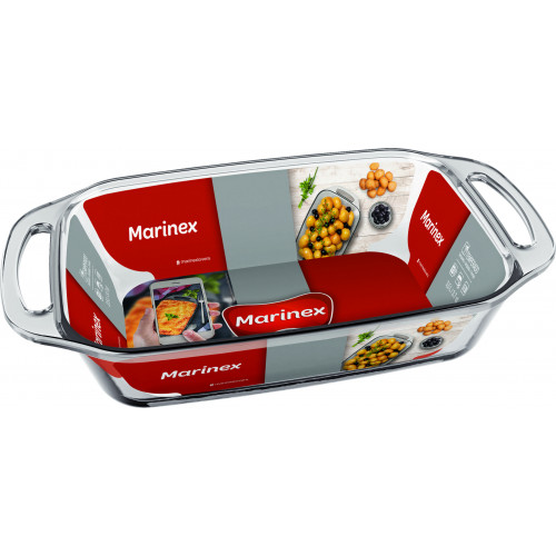 Форма для запекания стекло 371х229 мм, 3,5 л с ручками Marinex 