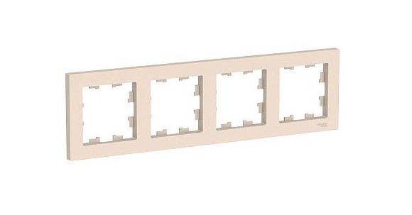 Рамка 4-ная бежевый AtlasDesign Schneider Electric ATN000204