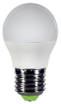 Лампа светодиодная шар  3,5Вт E27 220в 4000K холодная, матовая 320Лм ASD