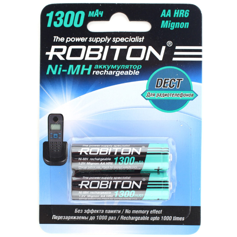 Аккумулятор 1300МНАА DECT ROBITON