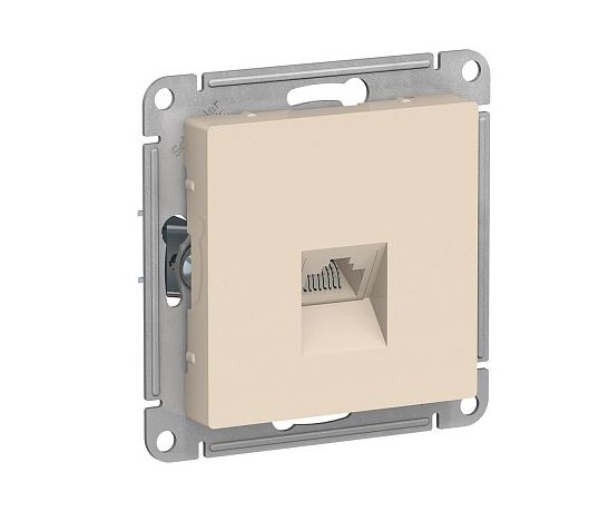 Механизм роз. комп. RJ45 5e бежевый AtlasDesign Schneider Electric ATN000283