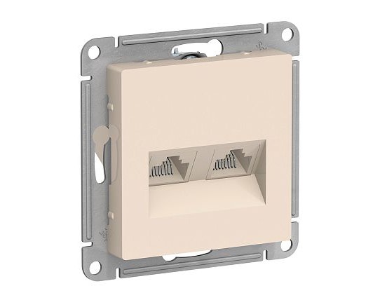 Механизм роз. комп. RJ45 5e 2-ая бежевый AtlasDesign Schneider Electric ATN000285