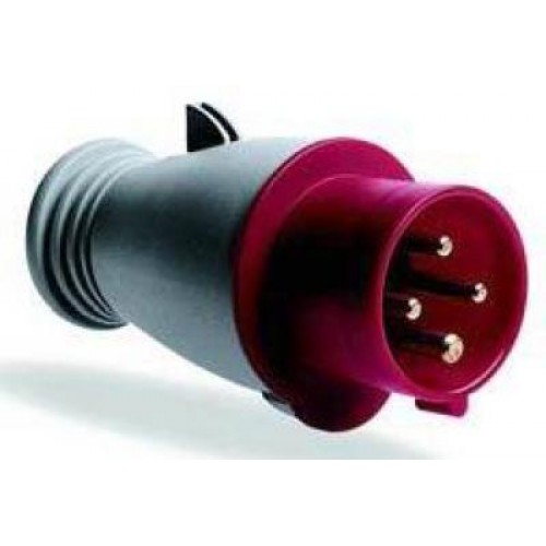 Силовая вилка ABB 332-P6 3Р+РЕ 32А IP44