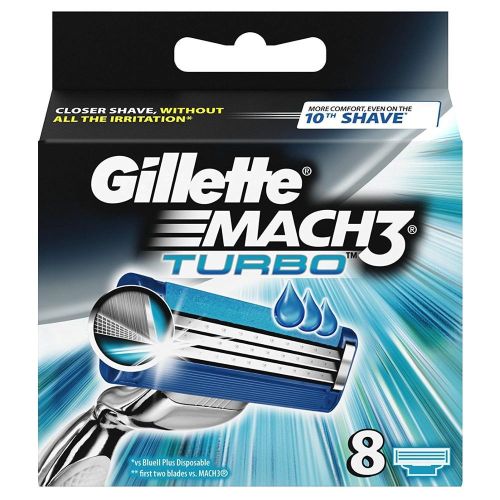 Кассеты сменные Gillette Mach3 TURBO  8 шт картон 97518504