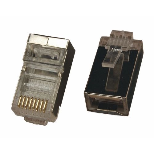 Джек (коннектор) компьютерный RJ-45 (8р8с) с ЭКРАНОМ