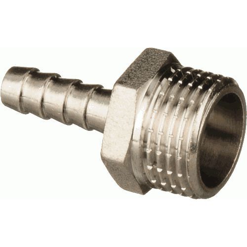 Переходник на шланг латунь/никель  1/2"(15 мм) наружная х   8 мм