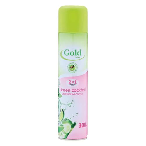 Освежитель воздуха GOLD WIND Green cocktail (Зеленый коктейль) 300мл Сибиар