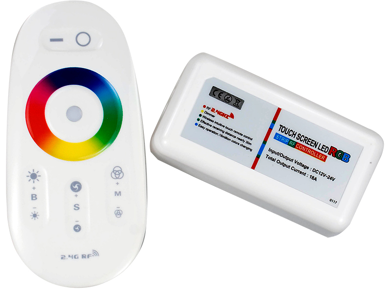 Контроллер RGB  DC12-24V, 216/432 Вт. sensor Радио сигнал 