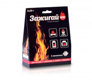 Сухое горючее "Зажигай" 20гр. (5шт/уп)