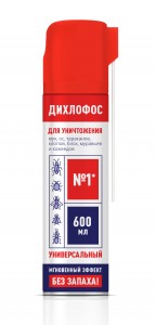 Средство от насекомых Аэрозоль Дихлофос №1 BOZ 600 мл 