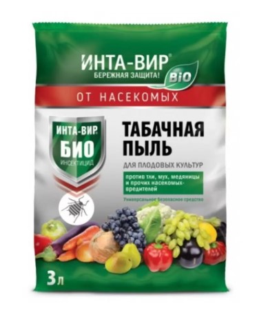 Средство Табачная пыль порошок, 3 л, 1 кг, Инта-вир