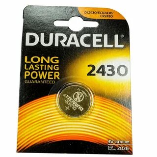 Батарейка таблетка CR2430 3v DURACELL  D-24,5 H-3,0