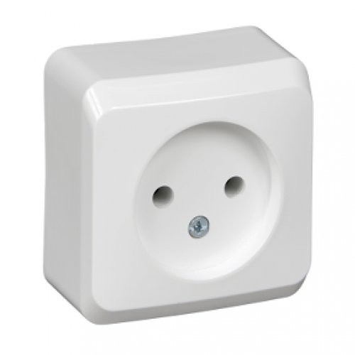 Розетка 1-местн. ОУ Этюд РA 16-001В белый Schneider Electric
