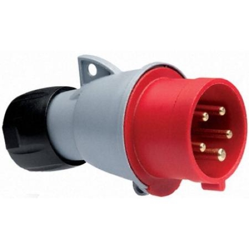 Силовая вилка ABB 432-P6 3Р+РЕ+N 32А IP44