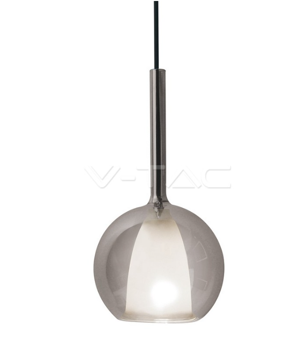 Светильник V-TAC SKU-3876 VT-7304 подвесной, конус-сфера,  стекло, Е27