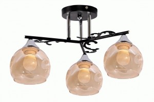 Люстра Элетех 3x60W E27  черн.хром НПБ 01-3х60-209 ИУ