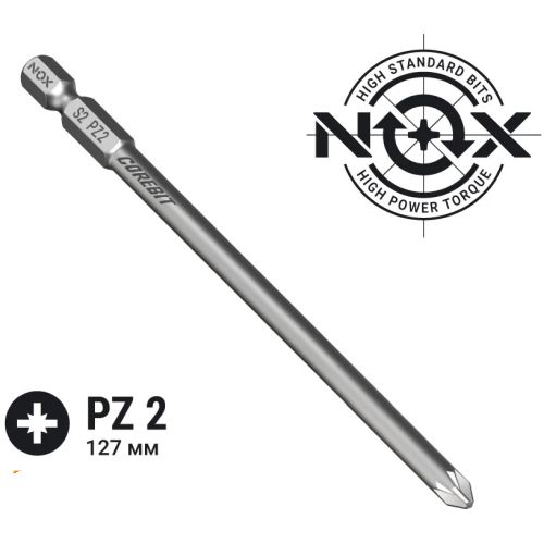 Бита насадка крестовая Pz2х127 мм, NOX COREBIT 330127-4