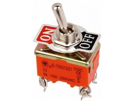 Тумблер KN-202 15А 250V 4 контакта ON-OFF 