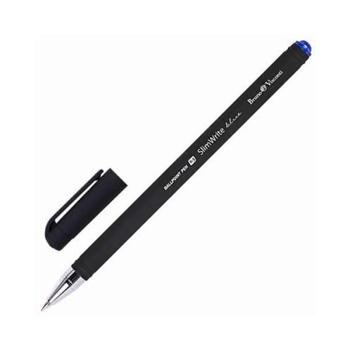 Ручка шариковая синяя 0,30mm BRUNO VISCONTI "SlimWrite" "Black" 20-0009