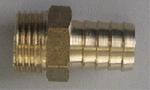 Переходник на шланг латунь/никель  1/2"(15 мм) наружная х 10 мм