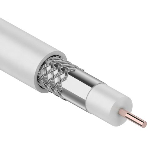 Коаксиальный телевизионный кабель RG-6U-Bi , 75 Ом, с омедненной жилой