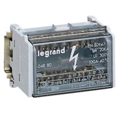 Кросс-модуль 2х7 шины на DIN-рейку в корпусе L+PEN 100А Legrand (04880)