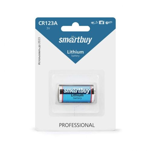 Батарейка CR123 CR123A 3v Smartbuy цилиндр D-21 H-38