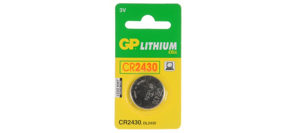 Батарейка таблетка CR2430 3v GP  D-24,5 H-3,0