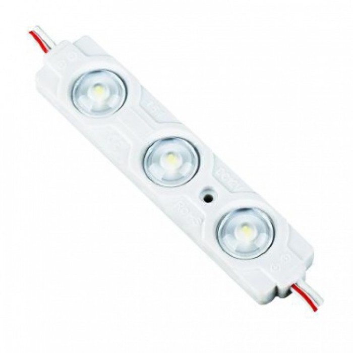 Модуль светодиодный линза (3диода) 12V 1,5W  IP-68
