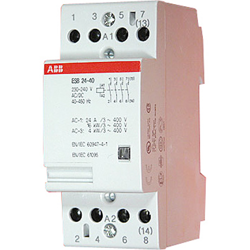 Контактор  ABB ESB-24-40 24А 220AC