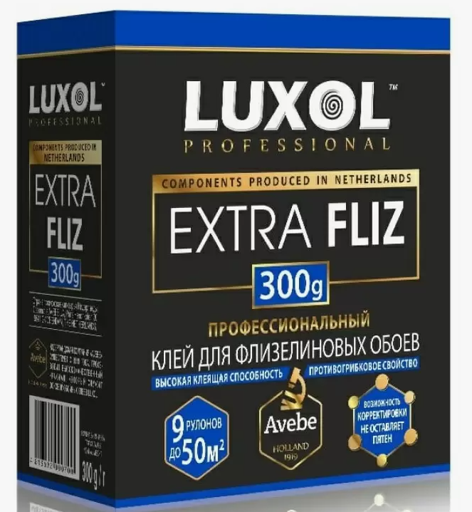 Клей обойный Luxol Extra Fliz Professional для флизелиновых обоев 200гр